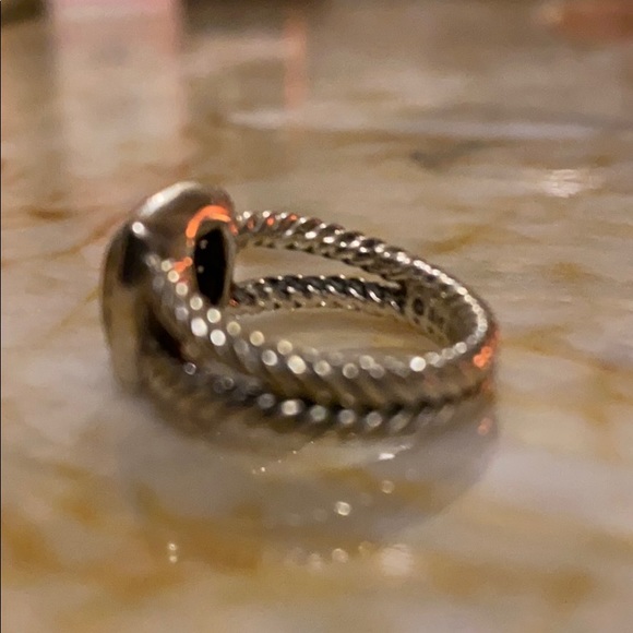 Petite Albion Ring with Citrine and Diamonds - Picture 3 of 6